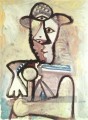 Buste d homme 2 1971 Cubisme
